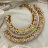 Cluster Pearl Bridal Anklets-G8422